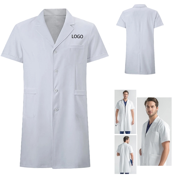 White Lab Coat Nurse Doctor Short Sleeve